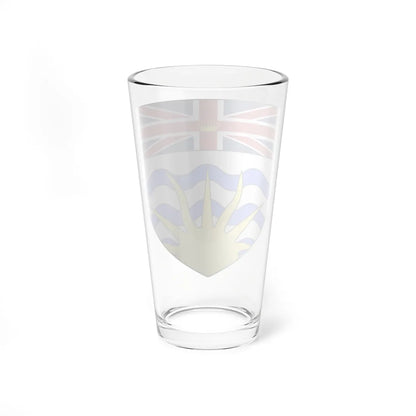 Blason ca Colombie-Britannique (Canada) (Coat of Arms) Pint Glass 16oz - Go Mug Yourself
