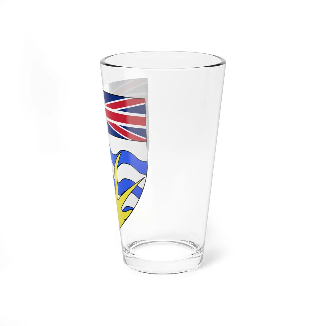 Blason ca Colombie-Britannique (Canada) (Coat of Arms) Pint Glass 16oz - Go Mug Yourself