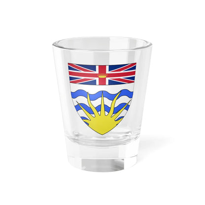 Blason ca Colombie-Britannique (Canada) (Coat of Arms) Shot Glass 1.5oz 1.5oz - Go Mug Yourself