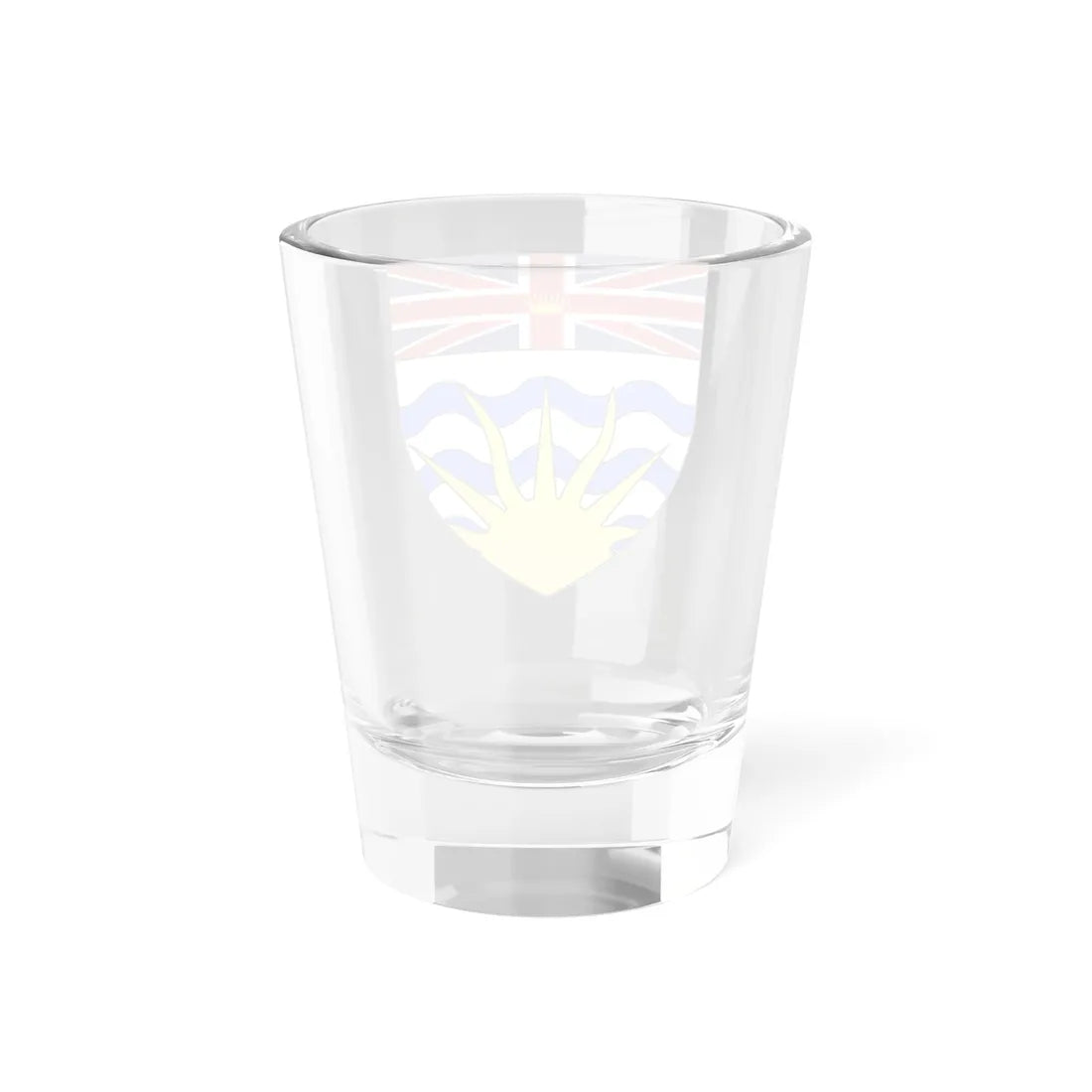Blason ca Colombie-Britannique (Canada) (Coat of Arms) Shot Glass 1.5oz - Go Mug Yourself