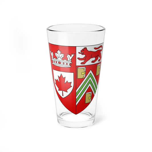 Blason CA Robert Watt Chief Herald of Canada (Canada) (Coat of Arms) Pint Glass 16oz 16oz - Go Mug Yourself