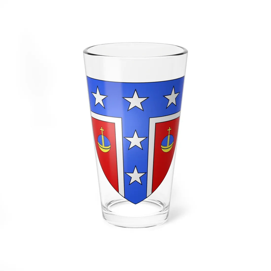 Blason ca ville Saint-CômeLinière (Canada) (Coat of Arms) Pint Glass 16oz 16oz - Go Mug Yourself