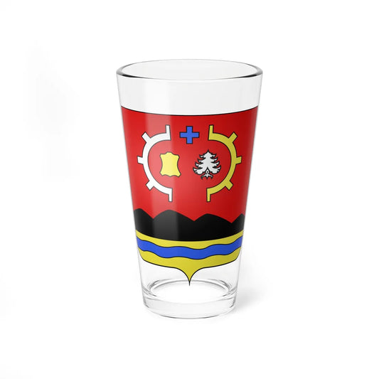 Blason ca ville Saint-Tite (Canada) (Coat of Arms) Pint Glass 16oz 16oz - Go Mug Yourself
