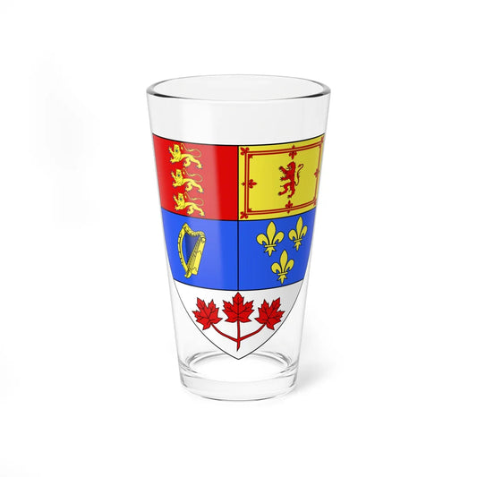 Blason Canada (Canada) (Coat of Arms) Pint Glass 16oz 16oz - Go Mug Yourself