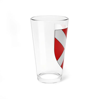 Blason Carnieres 59 (France) (Coat of Arms) Pint Glass 16oz - Go Mug Yourself