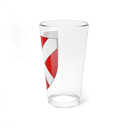 Blason Carnieres 59 (France) (Coat of Arms) Pint Glass 16oz - Go Mug Yourself