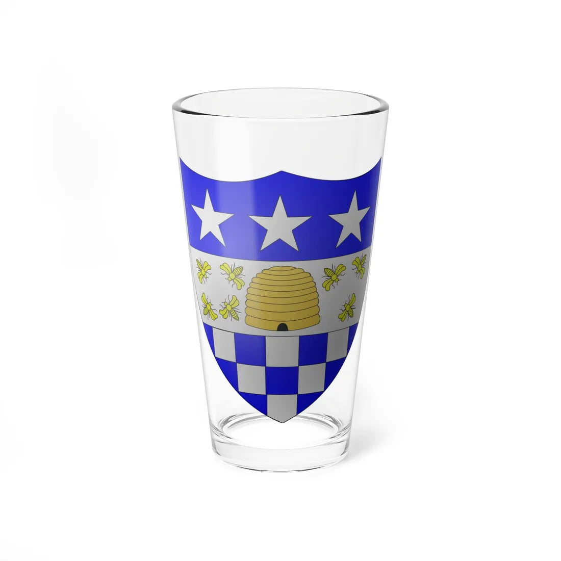 Blason-CH-3D-Ville-La-Chaux-de-Fonds (Switzerland) (Coat of Arms) Pint Glass 16oz 16oz - Go Mug Yourself