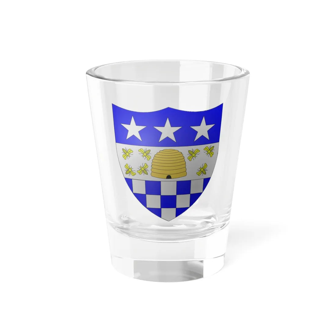 Blason-CH-3D-Ville-La-Chaux-de-Fonds (Switzerland) (Coat of Arms) Shot Glass 1.5oz 1.5oz - Go Mug Yourself