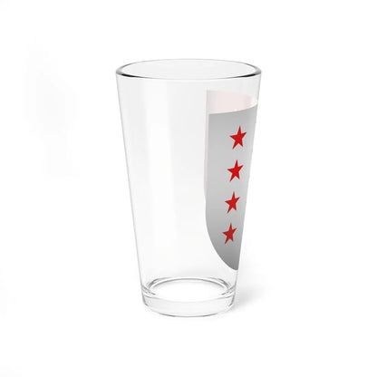Blason CH Canton Valais 3D (Switzerland) (Coat of Arms) Pint Glass 16oz - Go Mug Yourself