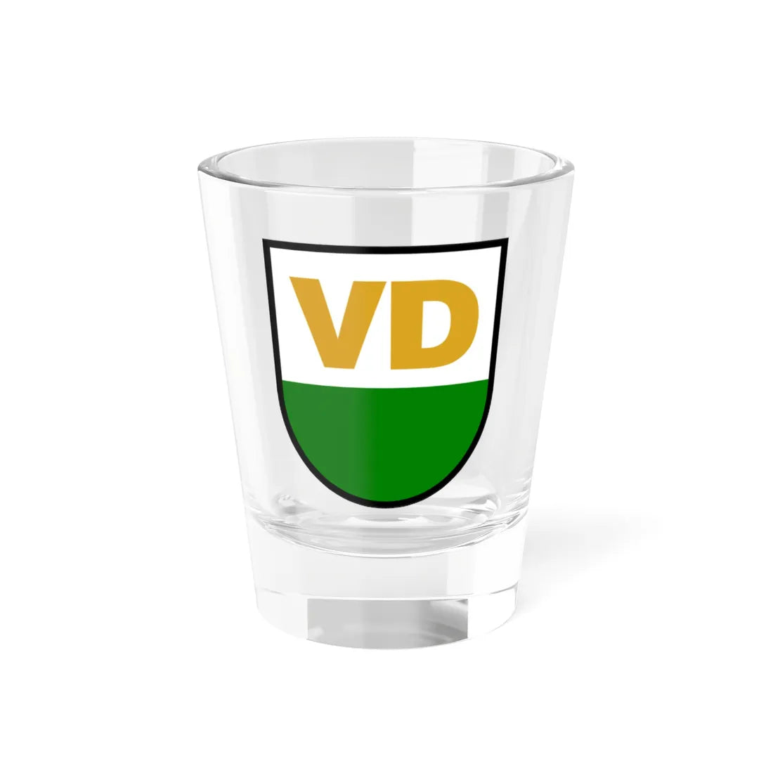 Blason-CH-Canton-Vaud by RCO (Switzerland) (Coat of Arms) Shot Glass 1.5oz 1.5oz - Go Mug Yourself