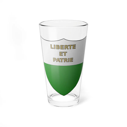 Blason-CH-Canton-Vaud (Switzerland) (Coat of Arms) Pint Glass 16oz 16oz - Go Mug Yourself