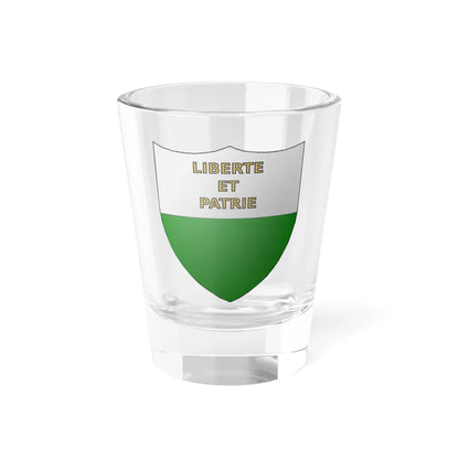 Blason-CH-Canton-Vaud (Switzerland) (Coat of Arms) Shot Glass 1.5oz 1.5oz - Go Mug Yourself