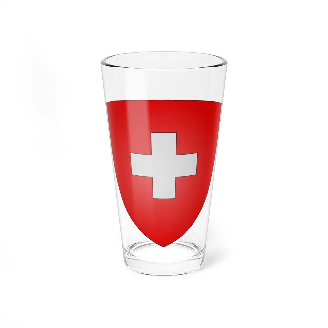 Blason-CH-Suisse-1 (Switzerland) (Coat of Arms) Pint Glass 16oz 16oz - Go Mug Yourself