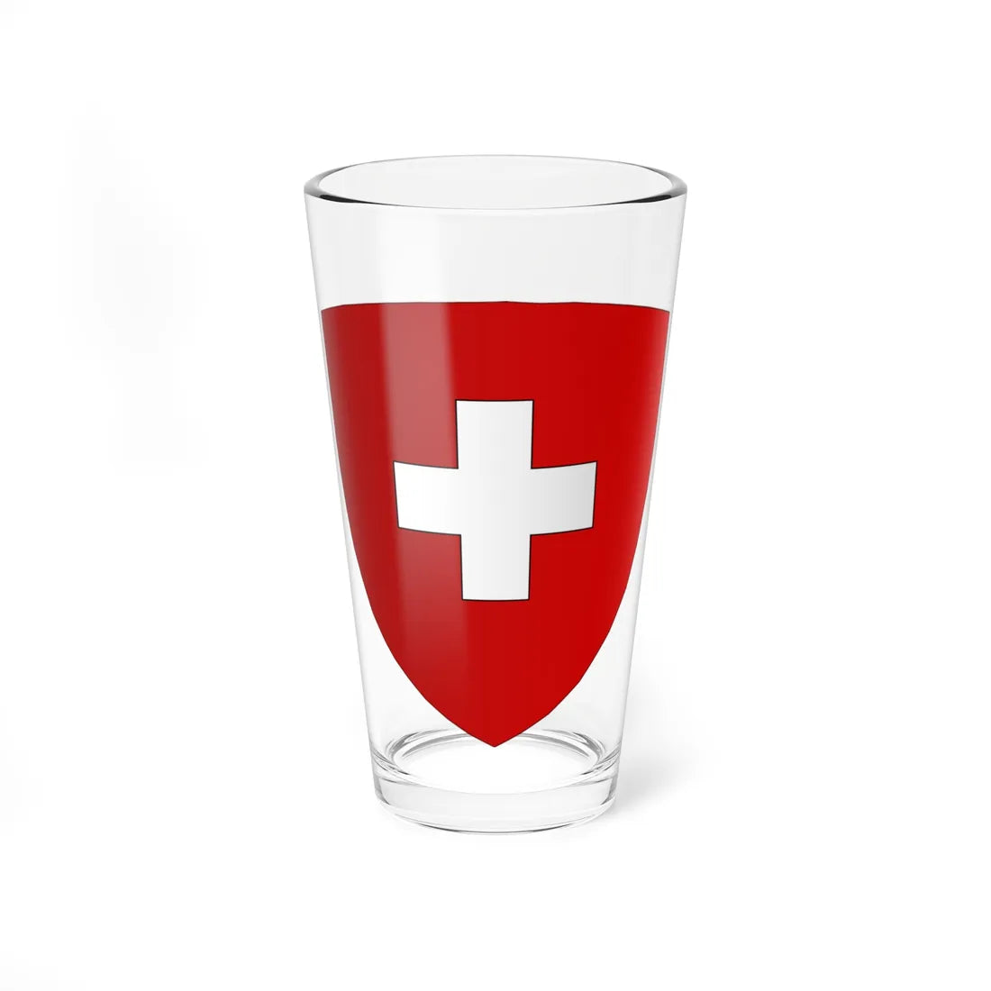 Blason-CH-Suisse--Halo (Switzerland) (Coat of Arms) Pint Glass 16oz 16oz - Go Mug Yourself