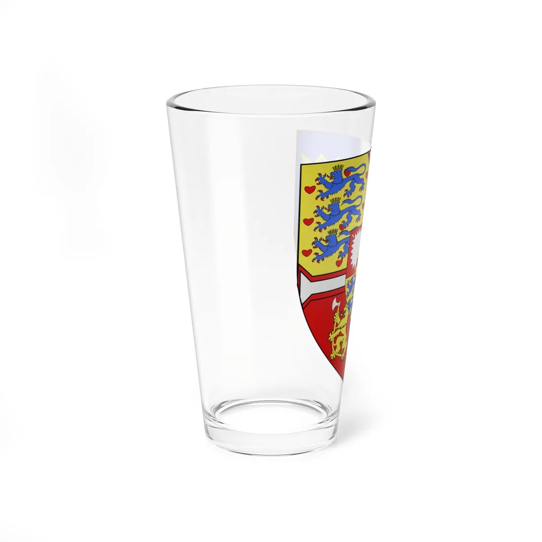 Blason Christian Ier de Oldenbourg 1425-1481 Roi de Suède de Danemark et de Norvège (Denmark) (Coat of Arms) Pint Glass 16oz - Go Mug Yourself