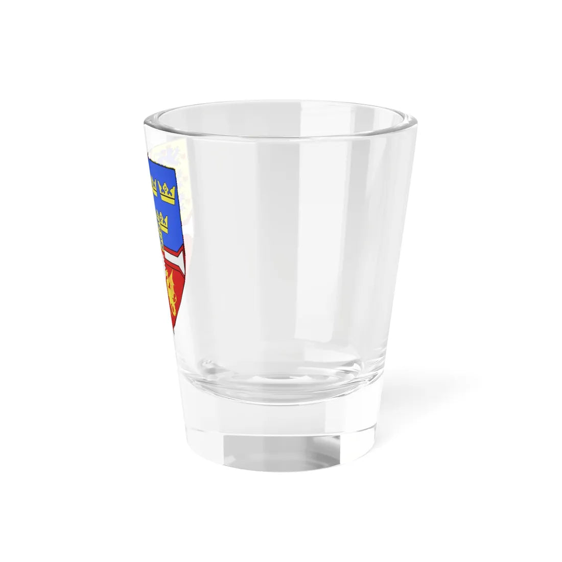Blason Christian Ier de Oldenbourg 1425-1481 Roi de Suède de Danemark et de Norvège (Denmark) (Coat of Arms) Shot Glass 1.5oz - Go Mug Yourself
