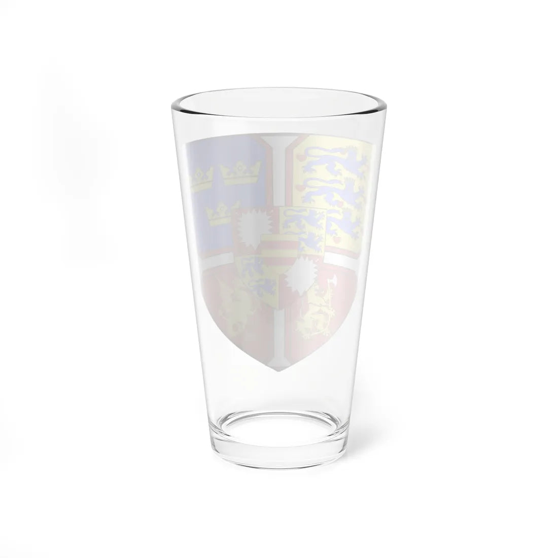 Blason Christian Ier de Oldenbourg 1425-1481 Roi de Suède de Danemark et de Norvège retouched (Denmark) (Coat of Arms) Pint Glass 16oz - Go Mug Yourself
