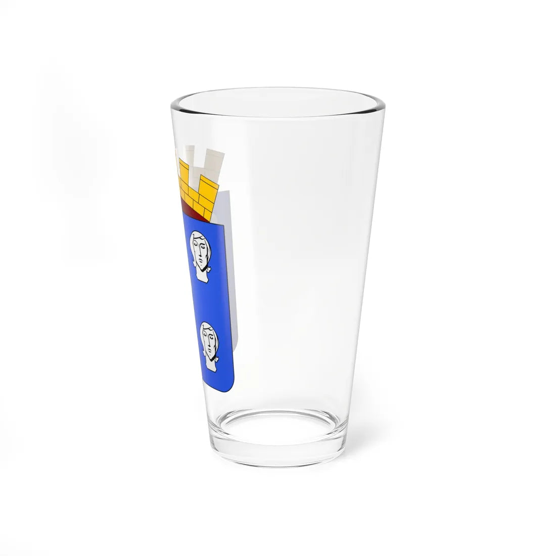 Blason Ciney Namur avec ornements (Belgium) (Coat of Arms) Pint Glass 16oz - Go Mug Yourself