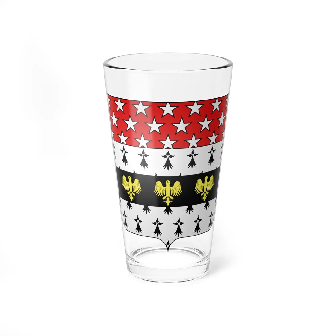 Blason Claude Ambroise Régnier 1746-1814 duc de Massa1 (France) (Coat of Arms) Pint Glass 16oz 16oz - Go Mug Yourself