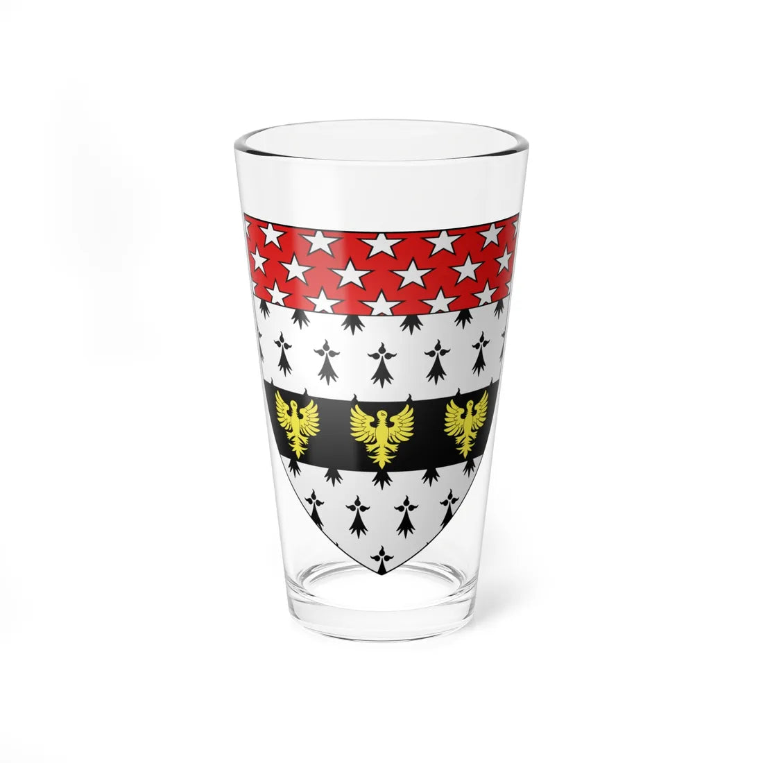 Blason Claude Ambroise Régnier 1746-1814 duc de Massa2 (France) (Coat of Arms) Pint Glass 16oz - Go Mug Yourself