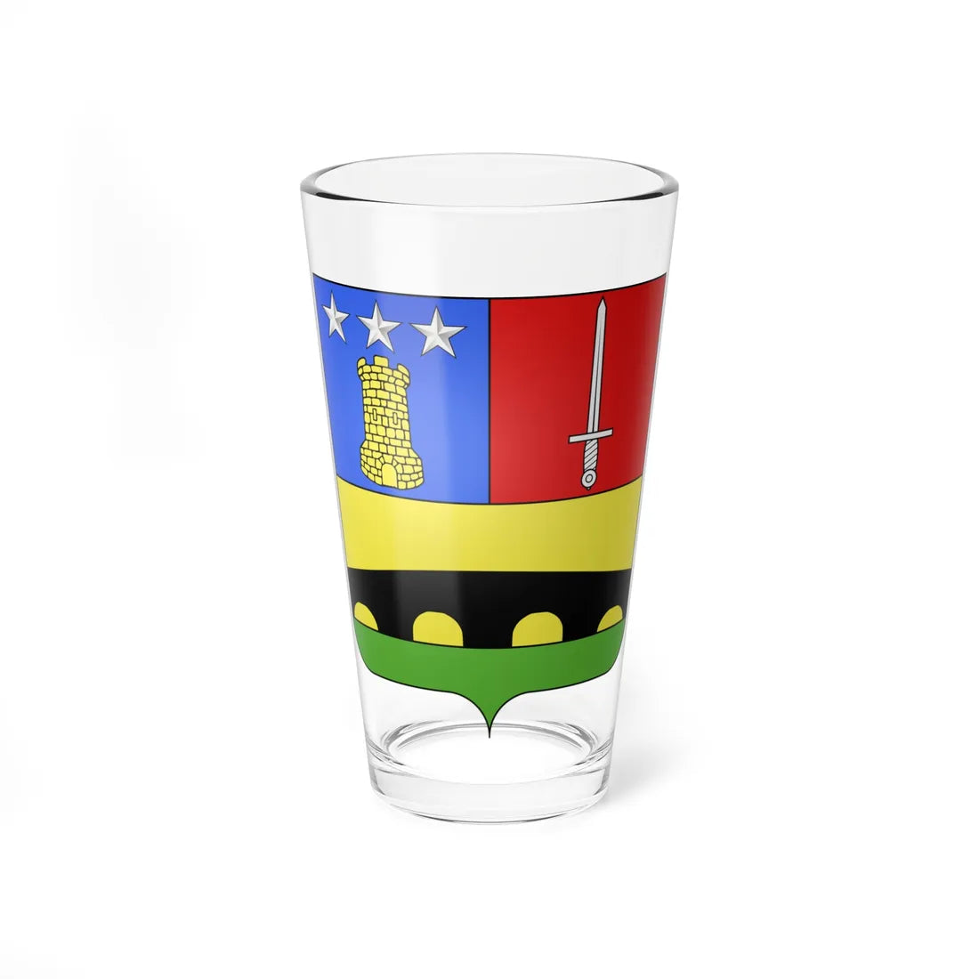 Blason Claude Dallemagne 1754-1813 (France) (Coat of Arms) Pint Glass 16oz - Go Mug Yourself