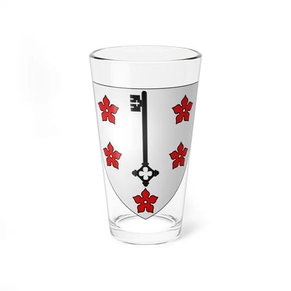 Blason Comines 59 (France) (Coat of Arms) Pint Glass 16oz 16oz - Go Mug Yourself
