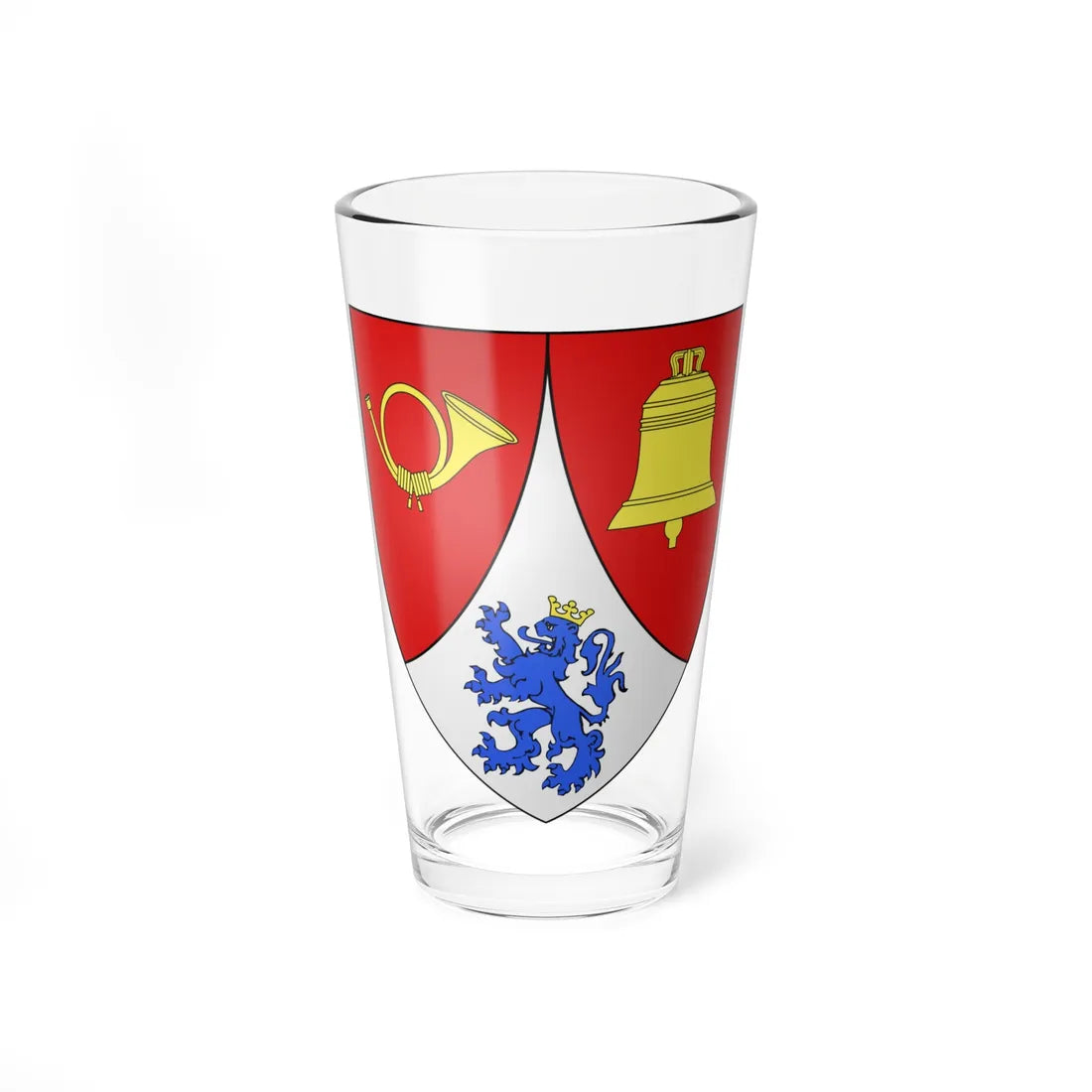 Blason commune de Tellin Belgique (Belgium) (Coat of Arms) Pint Glass 16oz 16oz - Go Mug Yourself