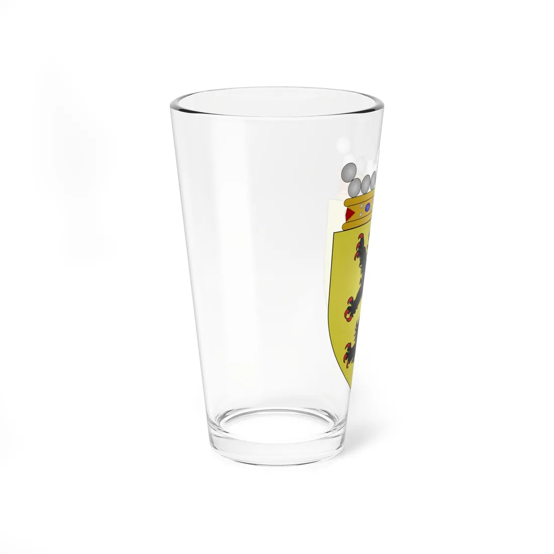 Blason Comté Flandres2 (Belgium) (Coat of Arms) Pint Glass 16oz - Go Mug Yourself