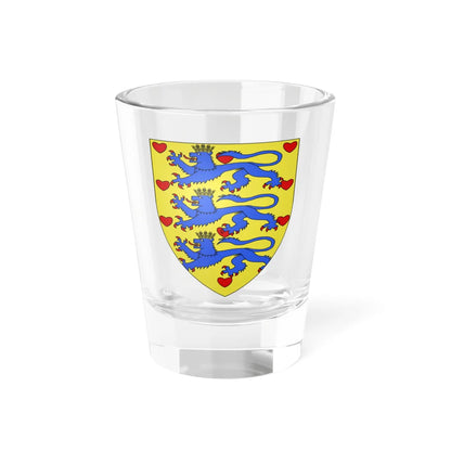 Blason Danemark moderne (Denmark) (Coat of Arms) Shot Glass 1.5oz 1.5oz - Go Mug Yourself