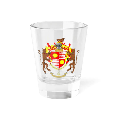 Blason dAnnibal Grimaldi de Beuil (Monaco) (Coat of Arms) Shot Glass 1.5oz 1.5oz - Go Mug Yourself