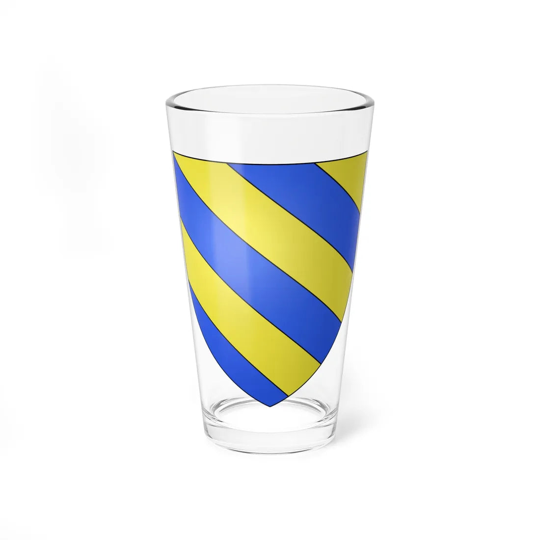 Blason de Baisieux 59 Nord (France) (Coat of Arms) Pint Glass 16oz - Go Mug Yourself