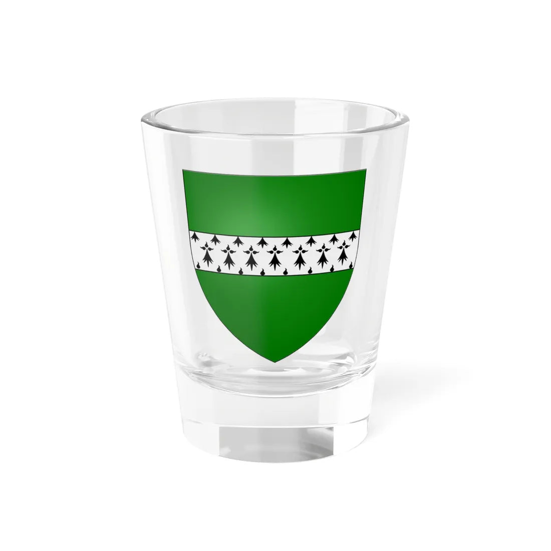 Blason de Beaucamps 59 Nord-France (France) (Coat of Arms) Shot Glass 1.5oz 1.5oz - Go Mug Yourself