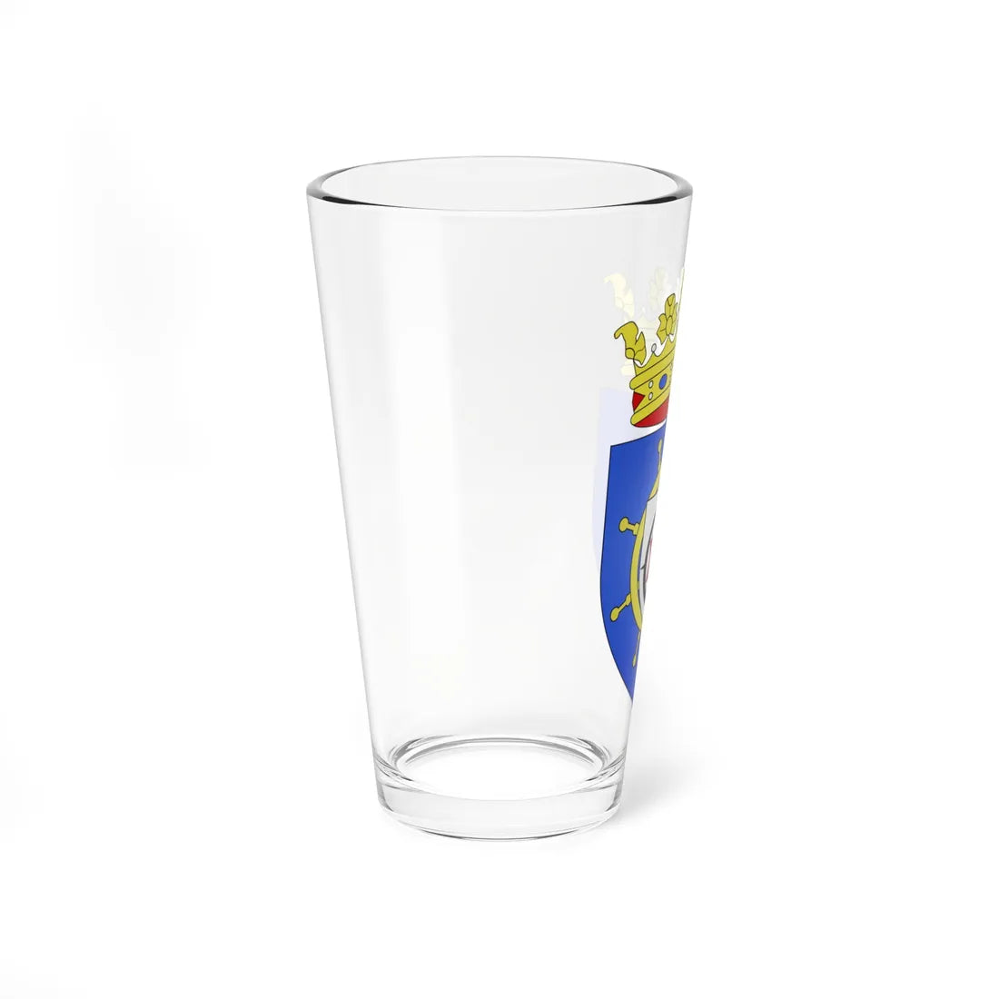 Blason de Bonaire Antilles néerlandaises (Netherlands) (Coat of Arms) Pint Glass 16oz - Go Mug Yourself