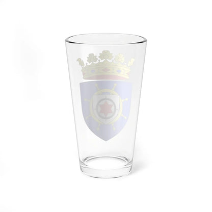 Blason de Bonaire Antilles néerlandaises (Netherlands) (Coat of Arms) Pint Glass 16oz - Go Mug Yourself