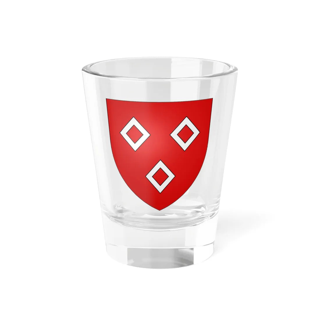 Blason de Chênée (Belgium) (Coat of Arms) Shot Glass 1.5oz 1.5oz - Go Mug Yourself