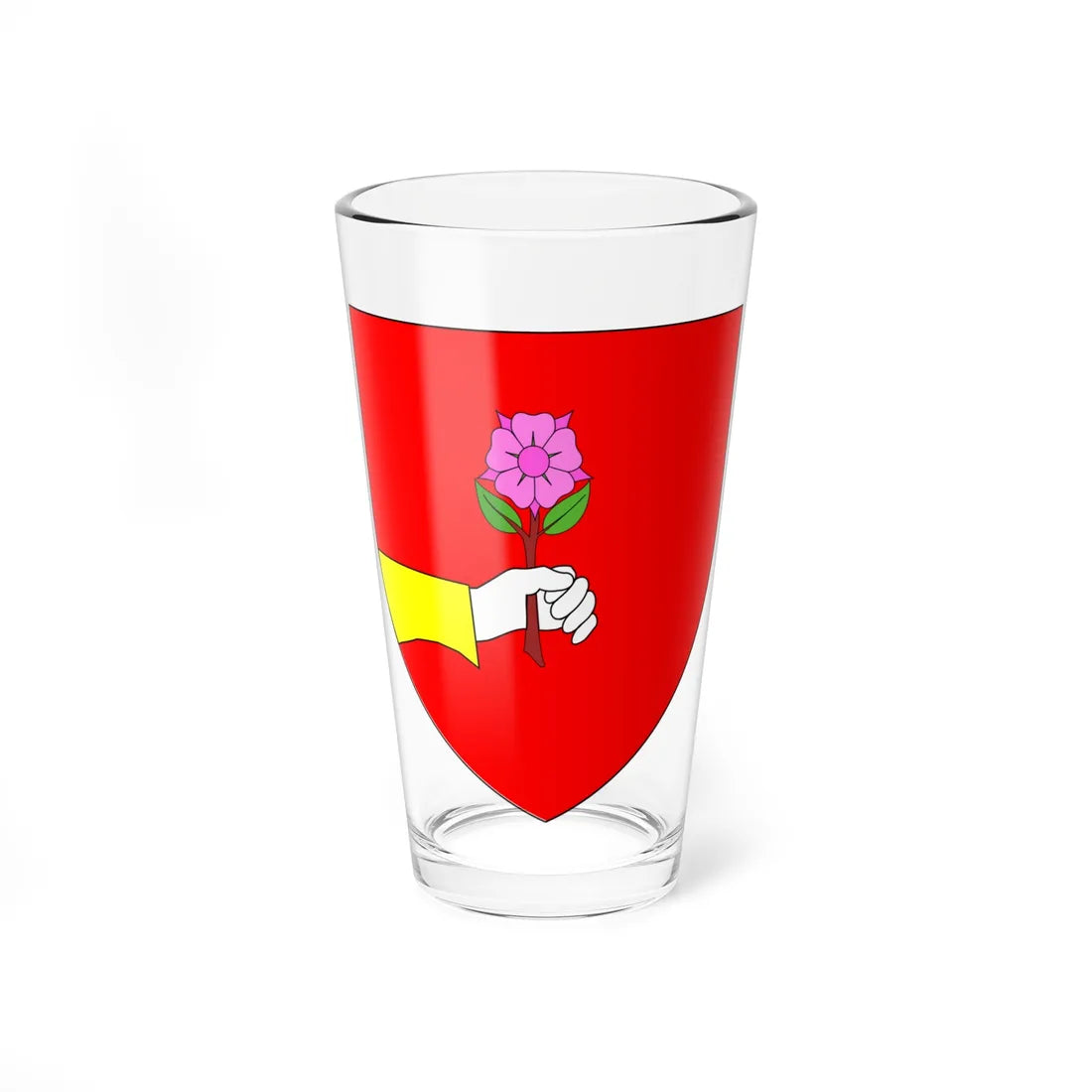 Blason de Château-lAbbaye. 59 Nord-France (France) (Coat of Arms) Pint Glass 16oz 16oz - Go Mug Yourself