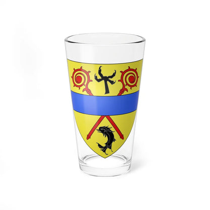 Blason de Coxyde (Belgium) (Coat of Arms) Pint Glass 16oz 16oz - Go Mug Yourself