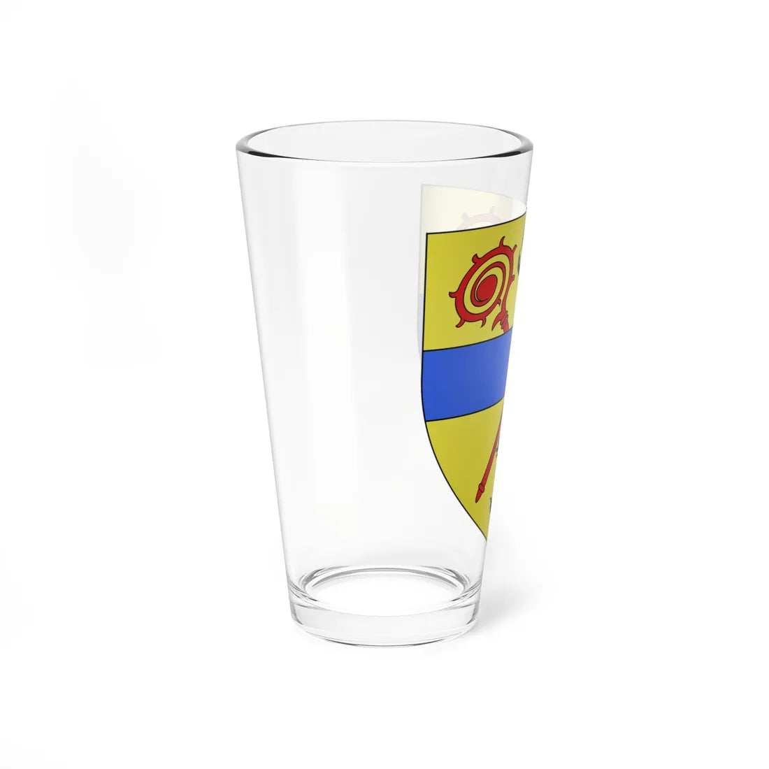 Blason de Coxyde (Belgium) (Coat of Arms) Pint Glass 16oz - Go Mug Yourself