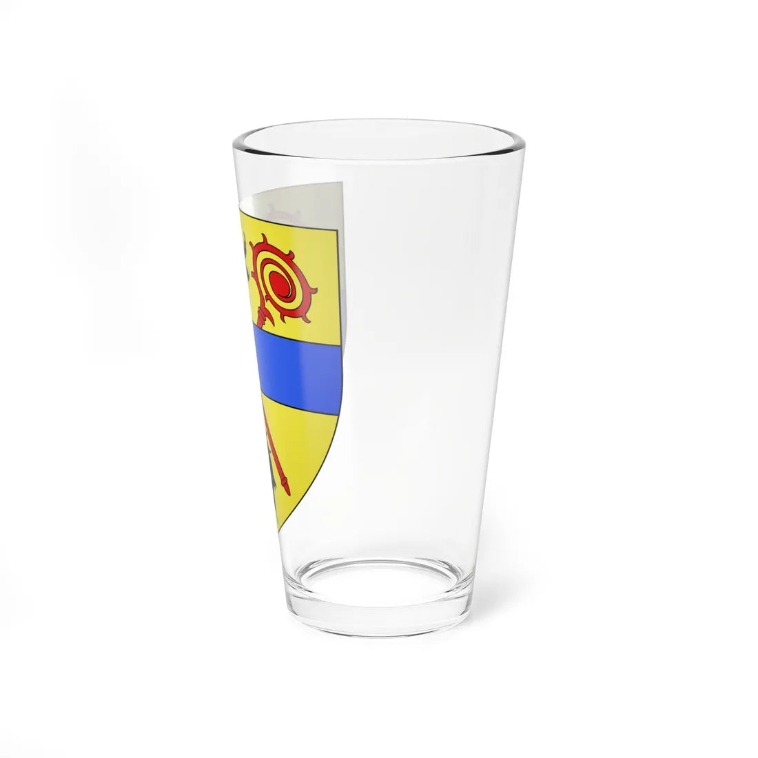 Blason de Coxyde (Belgium) (Coat of Arms) Pint Glass 16oz - Go Mug Yourself