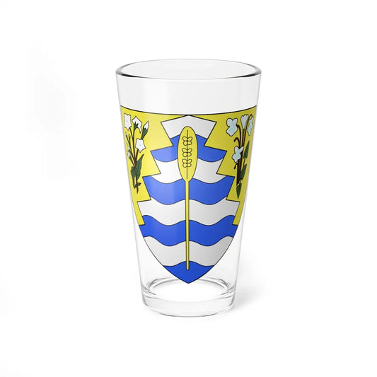 Blason de Grand-Sault Nouveau-Brunswick Canada (Canada) (Coat of Arms) Pint Glass 16oz 16oz - Go Mug Yourself