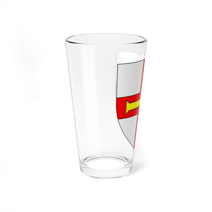 Blason de Guernesey croix (United Kingdom) (Coat of Arms) Pint Glass 16oz - Go Mug Yourself