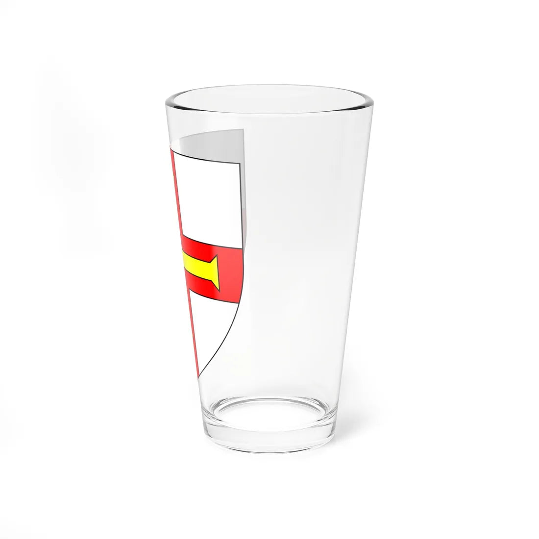 Blason de Guernesey croix (United Kingdom) (Coat of Arms) Pint Glass 16oz - Go Mug Yourself