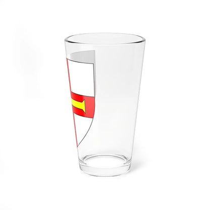 Blason de Guernesey croix (United Kingdom) (Coat of Arms) Pint Glass 16oz - Go Mug Yourself