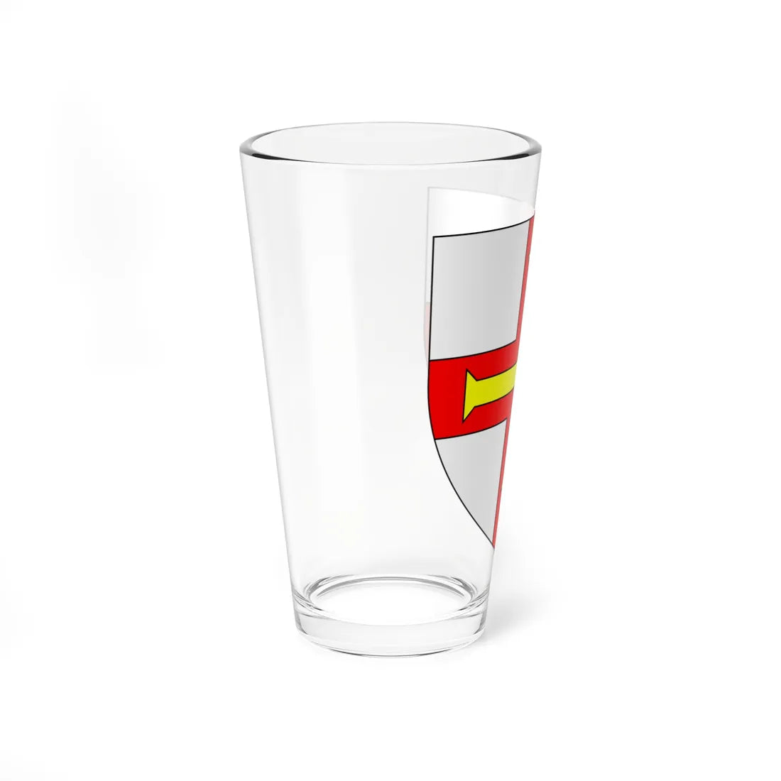 Blason de Guernesey croix (United Kingdom) (Coat of Arms) Pint Glass 16oz - Go Mug Yourself