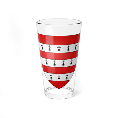 Blason de Joseph Emmanuel Jérôme Zaman (Belgium) (Coat of Arms) Pint Glass 16oz 16oz - Go Mug Yourself