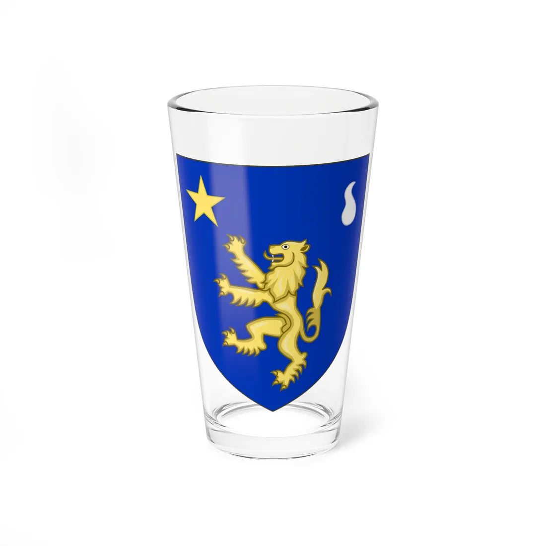 Blason de la famille Aubourg de Boury (France) (Coat of Arms) Pint Glass 16oz 16oz - Go Mug Yourself