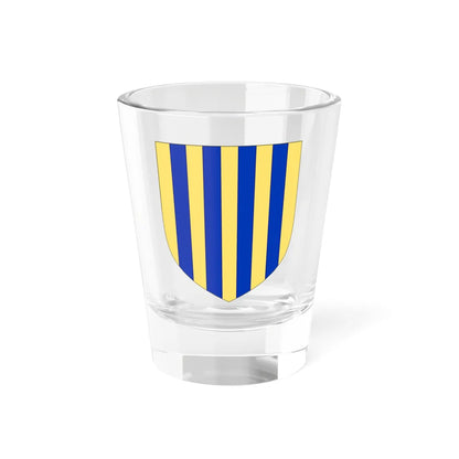 Blason de la famille Baduel dOustrac (France) (Coat of Arms) Shot Glass 1.5oz 1.5oz - Go Mug Yourself