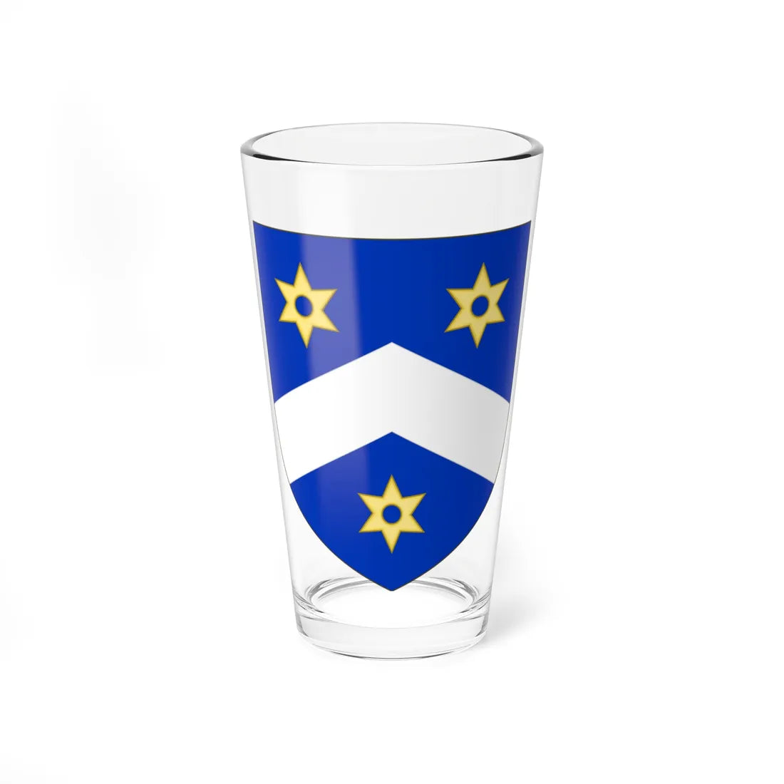 Blason de la famille Bandy de Nalèche (France) (Coat of Arms) Pint Glass 16oz 16oz - Go Mug Yourself