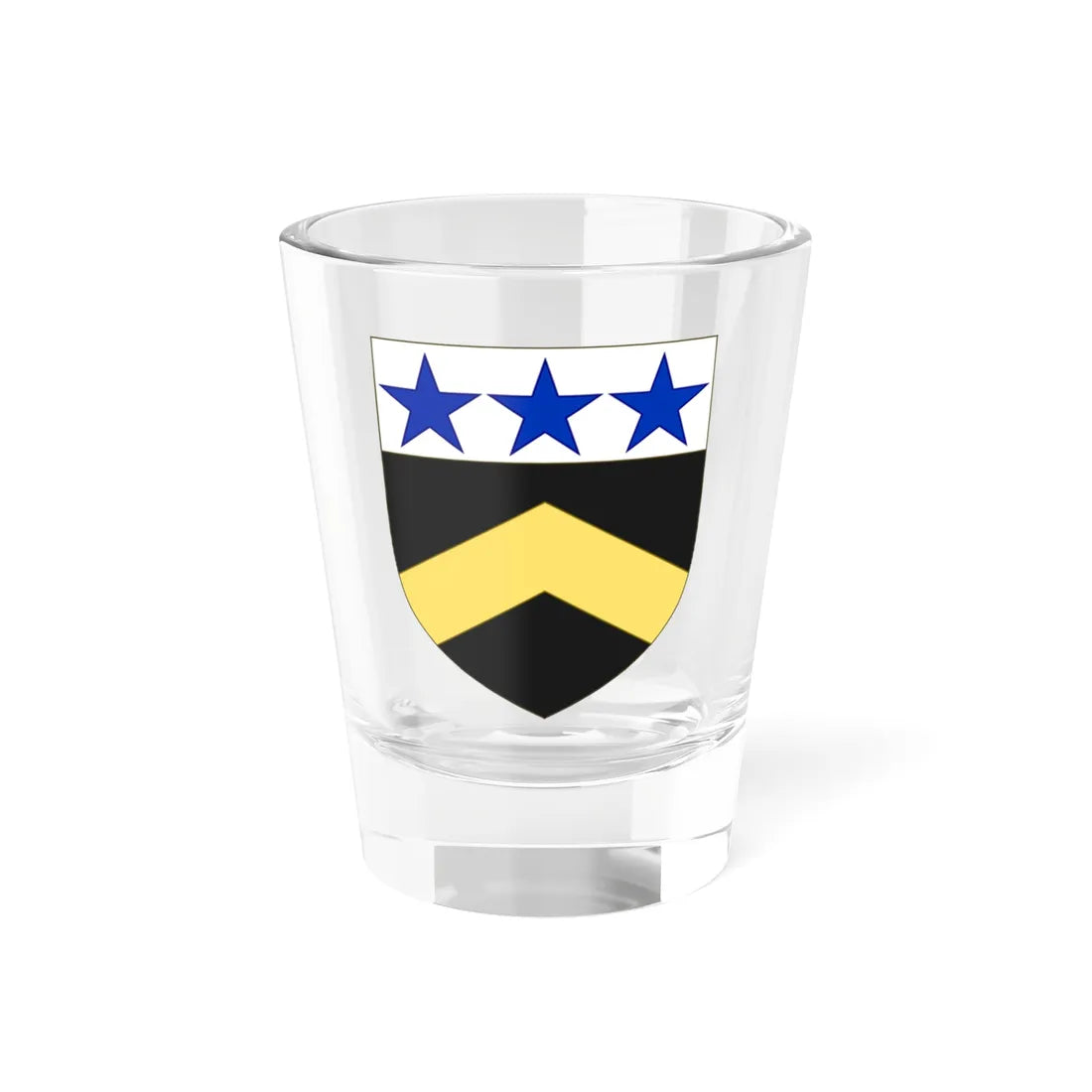 Blason de la famille Boissy dAnglas (France) (Coat of Arms) Shot Glass 1.5oz 1.5oz - Go Mug Yourself