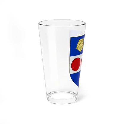 Blason de la famille Bourlon de Rouvre (France) (Coat of Arms) Pint Glass 16oz - Go Mug Yourself